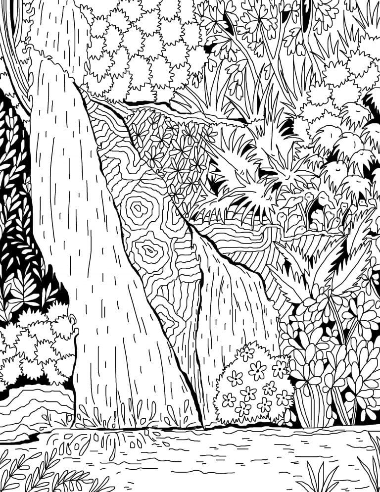 Desenho deCachoeira 10 para colorir