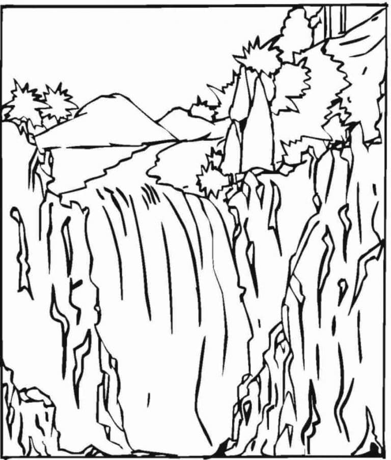 Desenho deCachoeira 12 para colorir