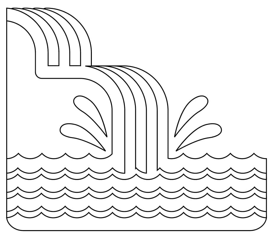 Desenho deCachoeira 15 para colorir