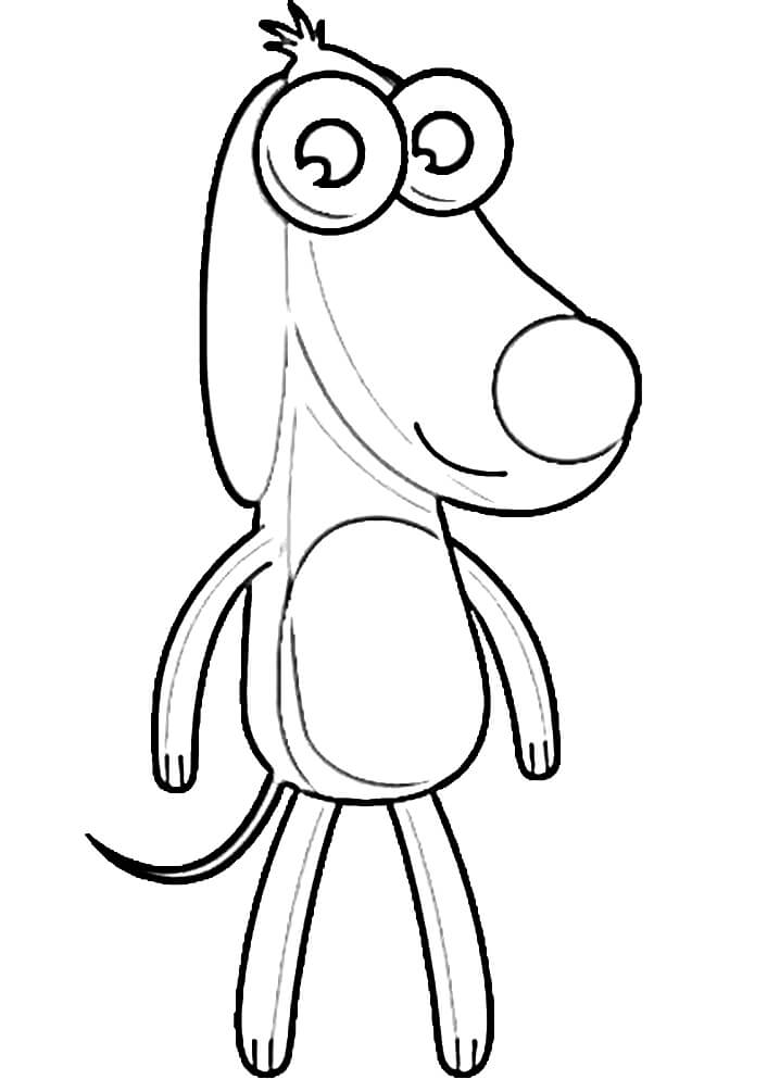 Desenho deCachorro de Bob Zoom para colorir