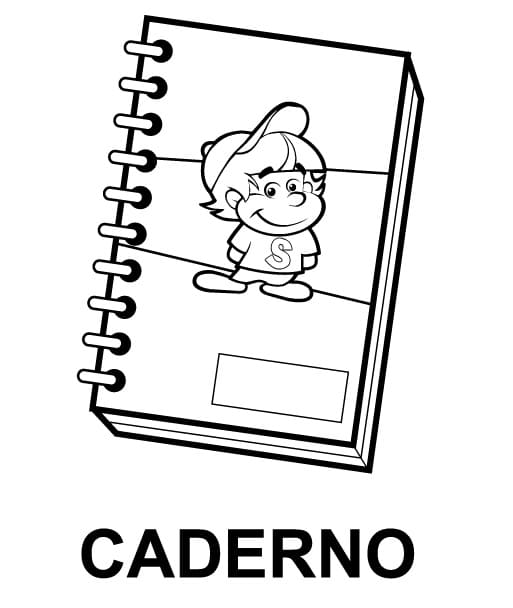 Desenho deCaderno 1 para colorir