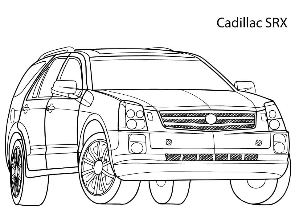 Desenho deCadillac SRX para colorir