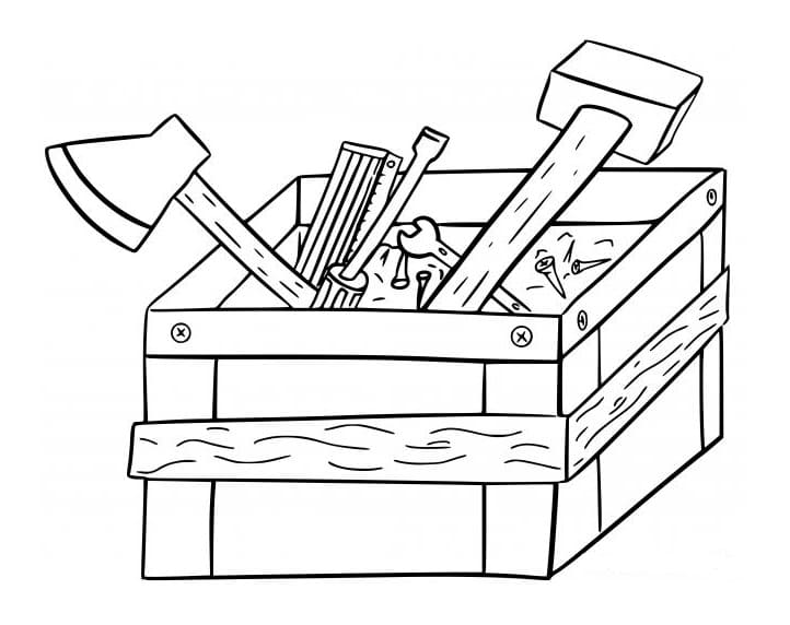 Desenho deCaixa de Ferramentas 3 para colorir