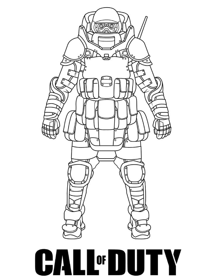 Desenho deCall of Duty 11 para colorir