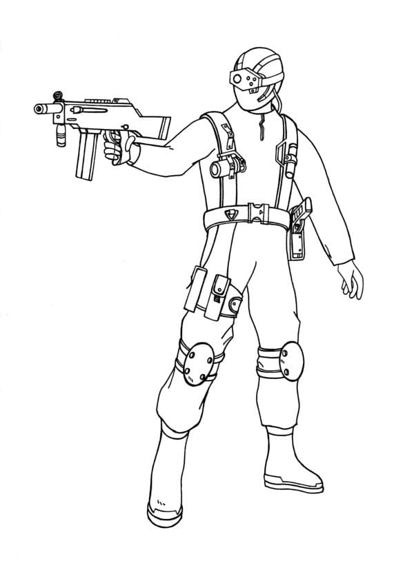 Desenho deCall of Duty 5 para colorir