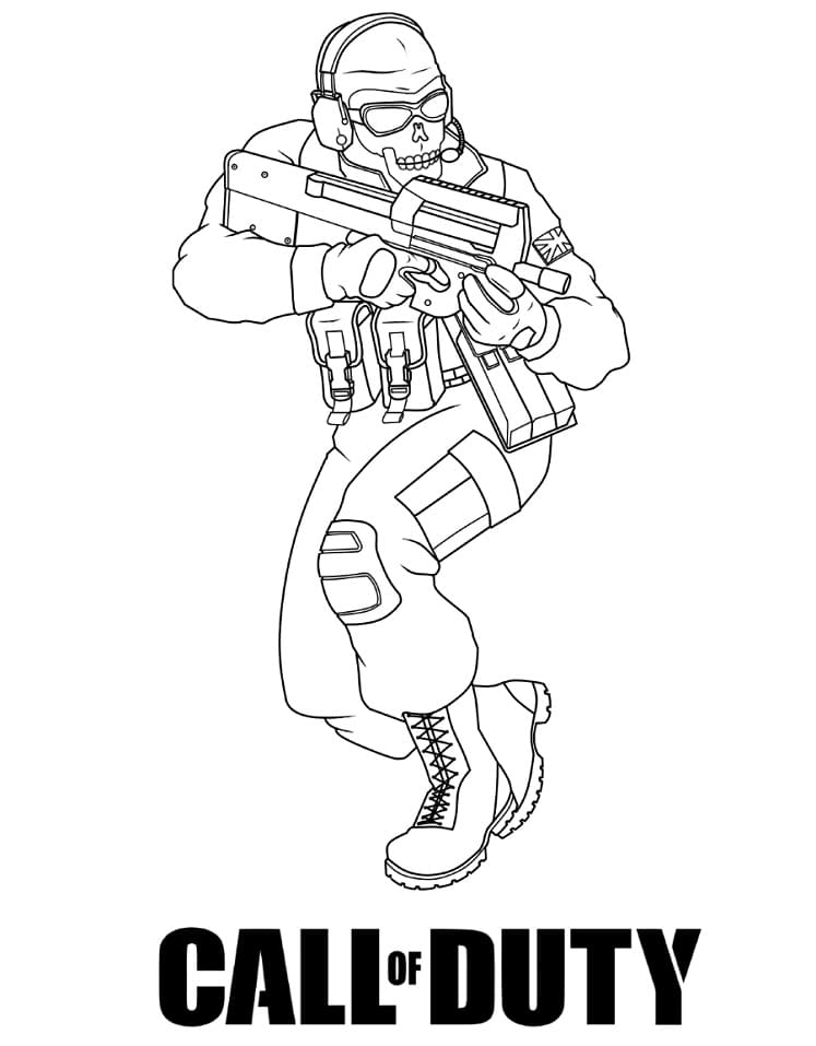 Desenho deCall of Duty 6 para colorir