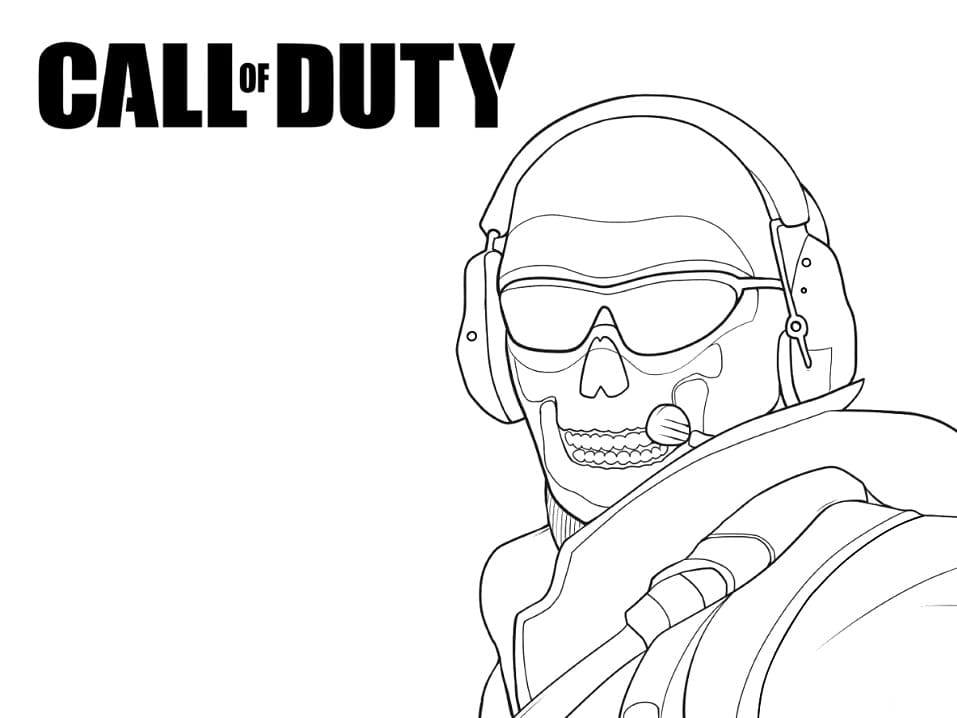 Desenho deCall of Duty 8 para colorir