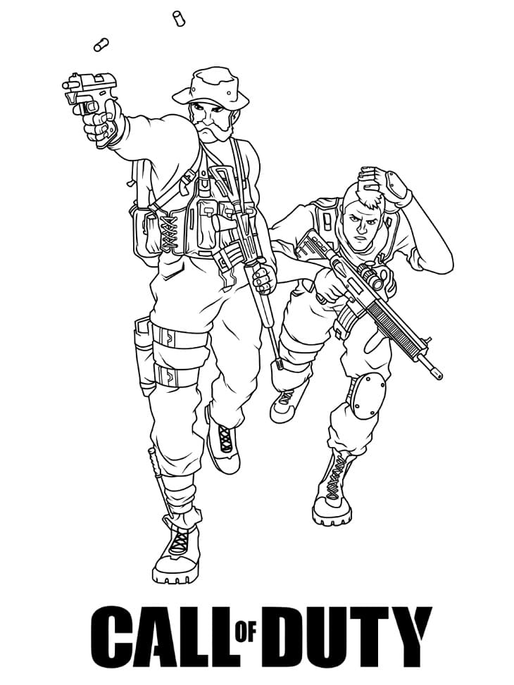 Desenho deCall of Duty 9 para colorir