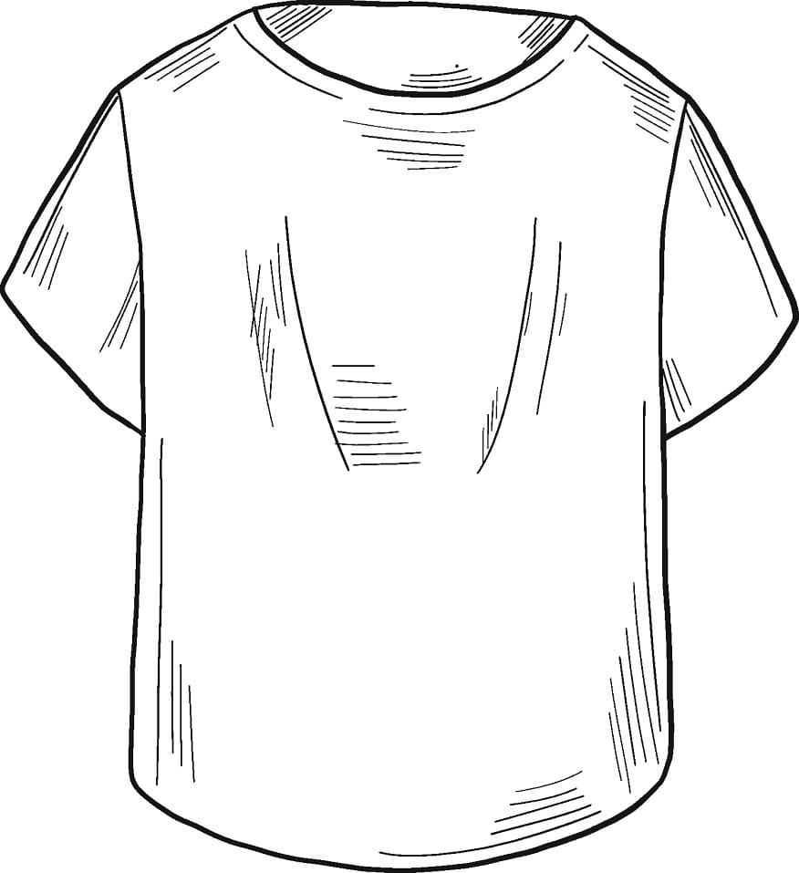 Desenho deCamiseta 5 para colorir