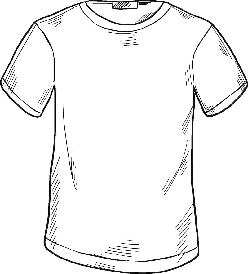 Desenho deCamiseta 6 para colorir