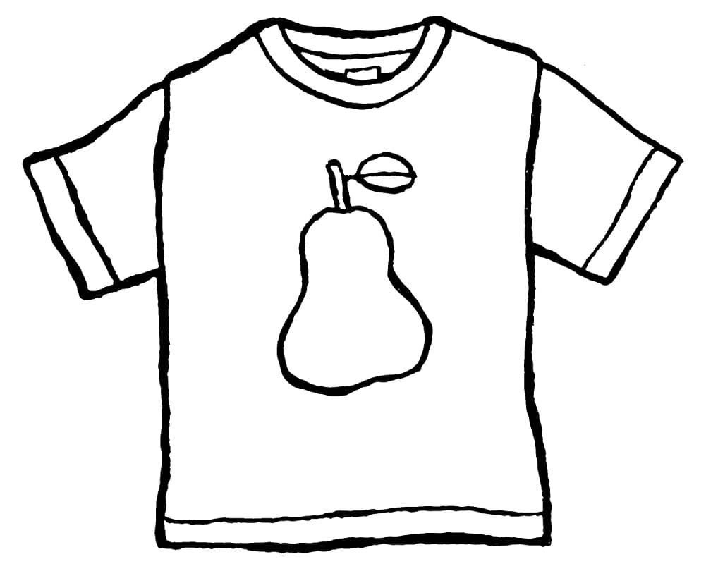 Desenho deCamiseta 9 para colorir