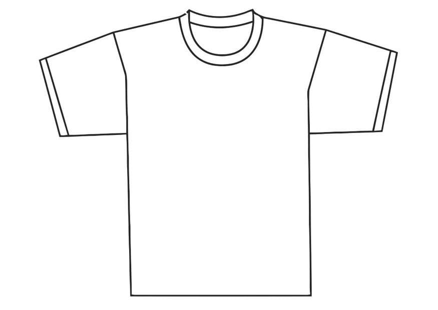 Desenho deCamiseta Simples para colorir