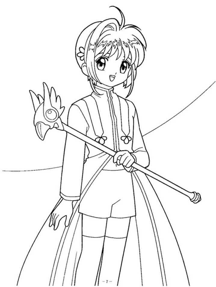 Desenho deCardcaptor Sakura 1 para colorir