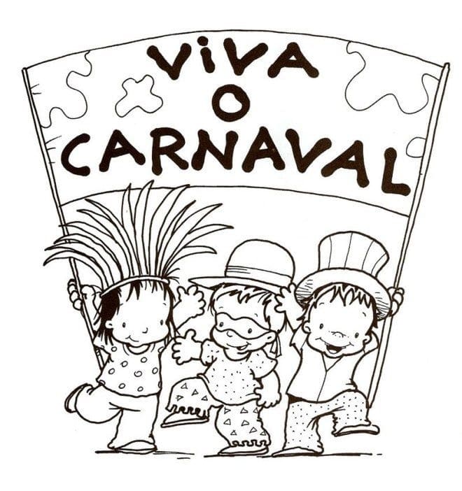 Desenho deCarnaval 17 para colorir