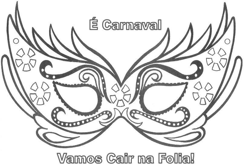 Desenho deCarnaval 20 para colorir