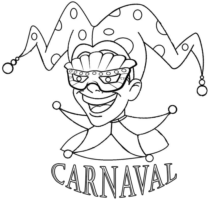 Desenho deCarnaval 3 para colorir