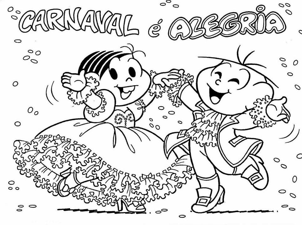 Desenho deCarnaval 4 para colorir