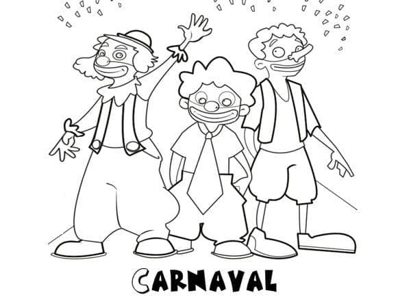 Desenho deCarnaval 5 para colorir