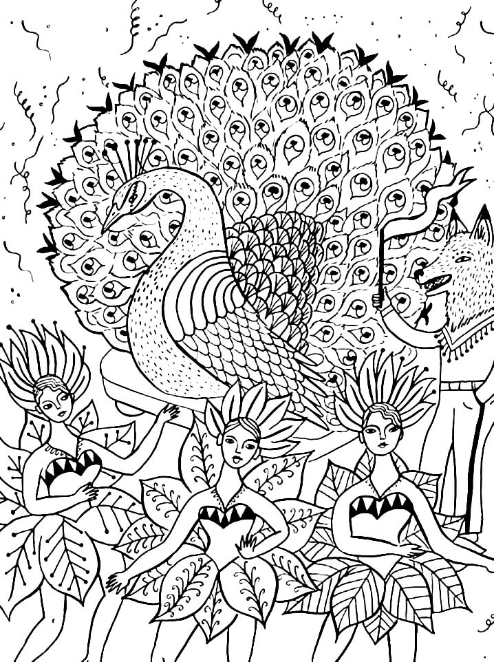 Desenho deCarnaval do Rio 10 para colorir