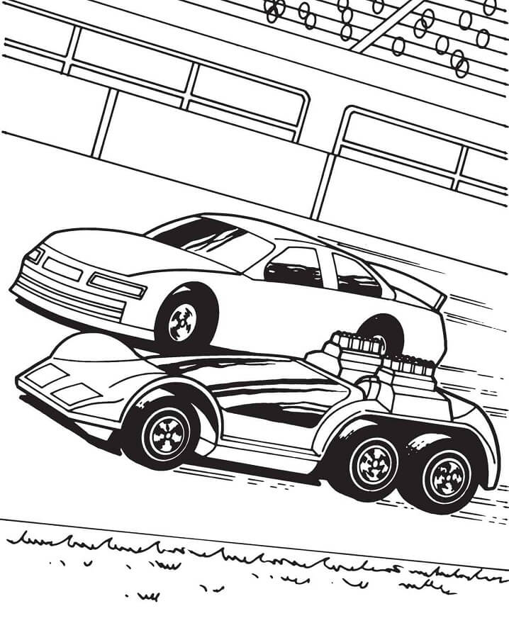 Desenho deCarros de Corrida 1 para colorir