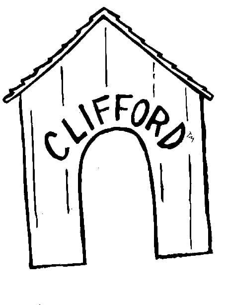 Desenho deCasa de Clifford para colorir