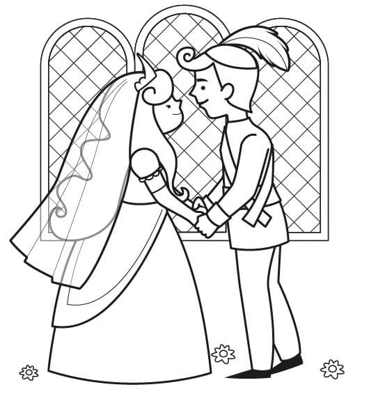 Desenho deCasamento 5 para colorir