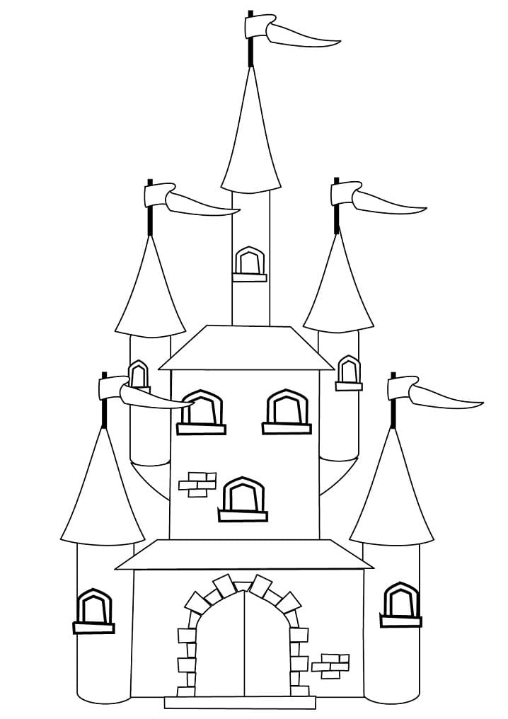 Desenho deCastelo Incrível 1 para colorir