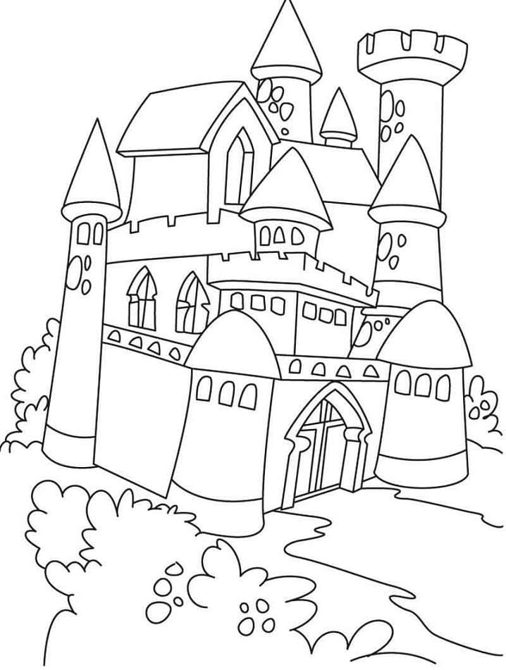 Desenho deCastelo Incrível 6 para colorir