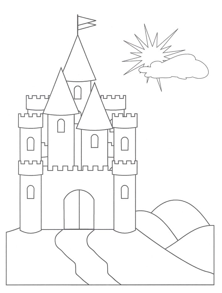 Desenho deCastelo Incrível 7 para colorir