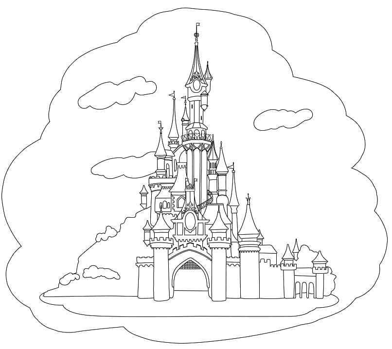 Desenho deCastelo Maravilhoso 1 para colorir