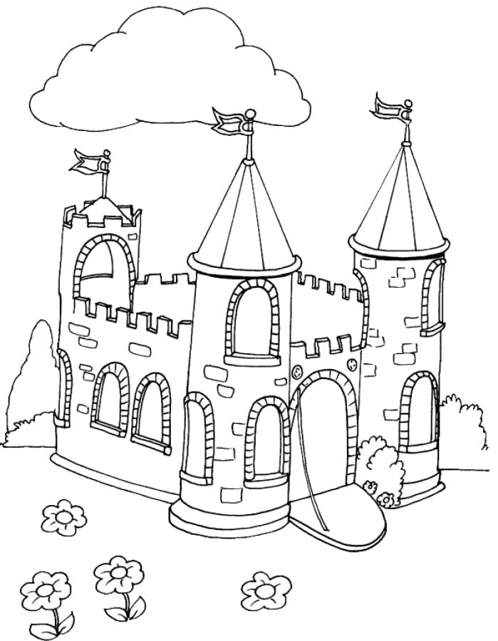 Desenho deCastelo Maravilhoso 2 para colorir