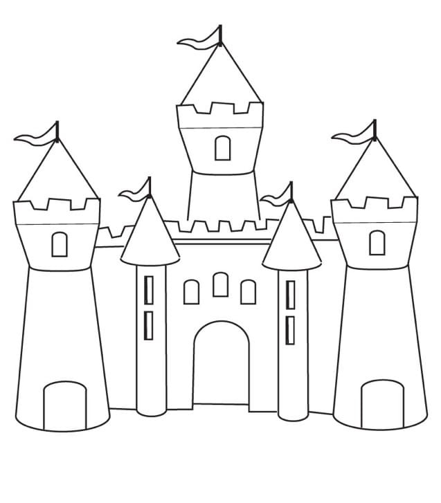 Desenho deCastelo Maravilhoso 3 para colorir