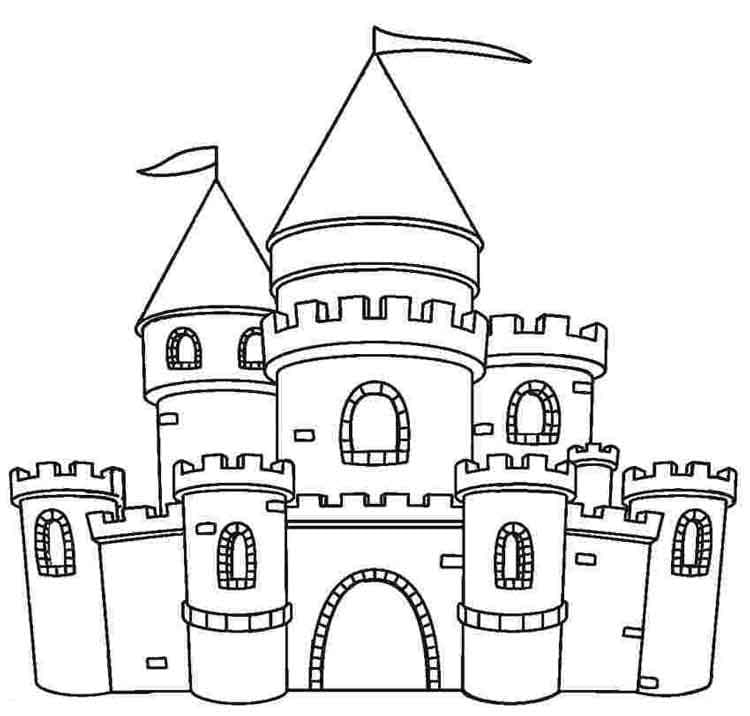 Desenho deCastelo Maravilhoso 5 para colorir