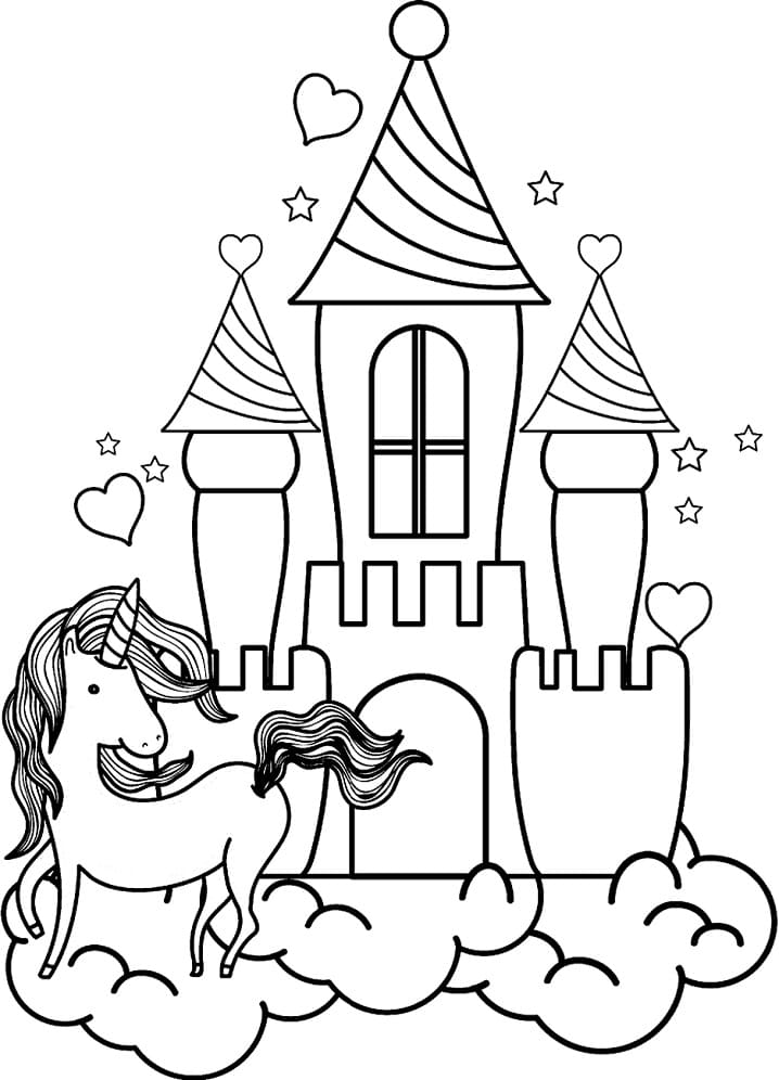 Desenho deCastelo Maravilhoso 6 para colorir