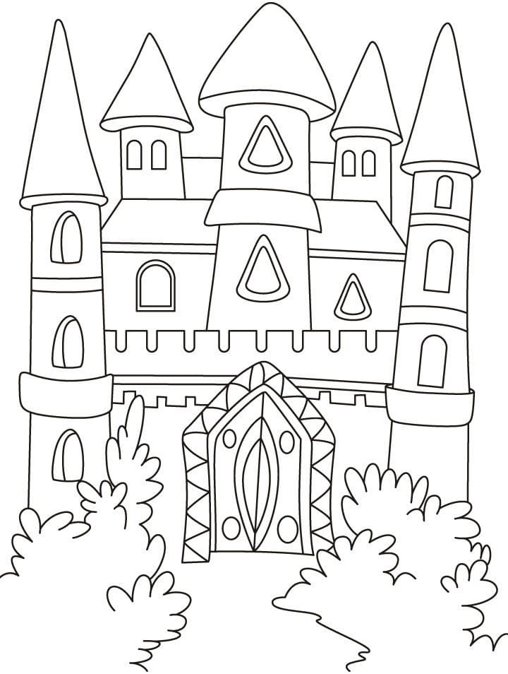 Desenho deCastelo Maravilhoso 7 para colorir