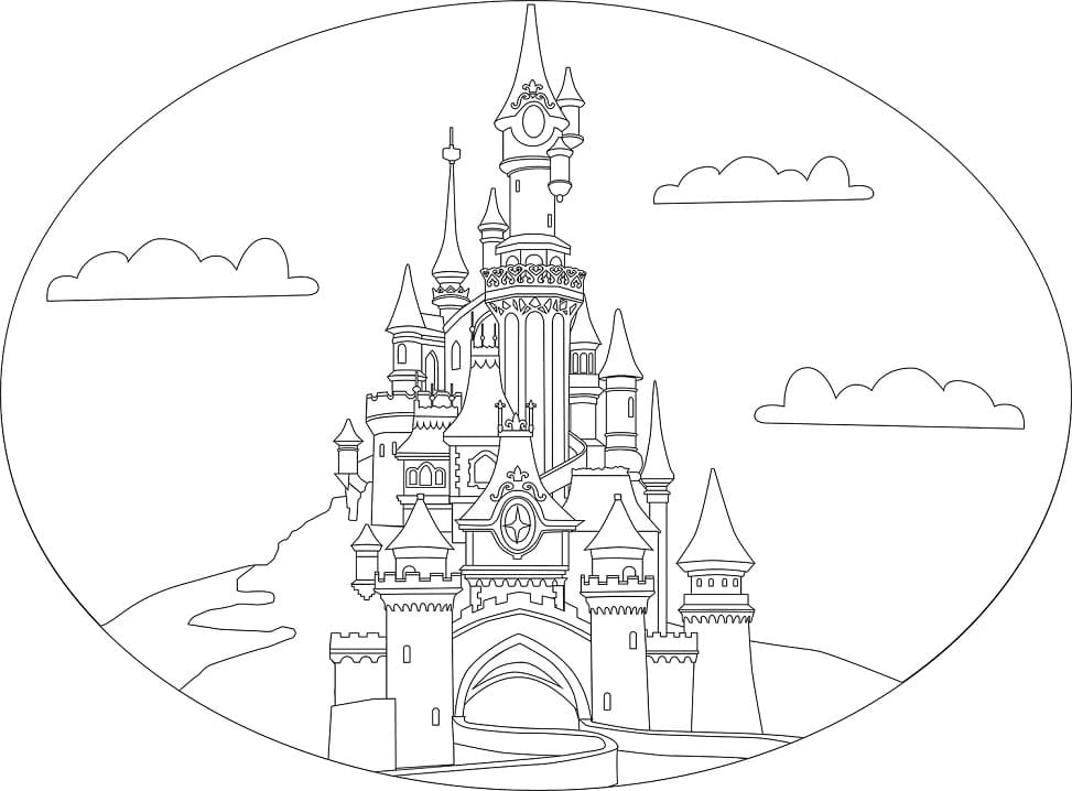 Desenho deCastelo Maravilhoso para colorir