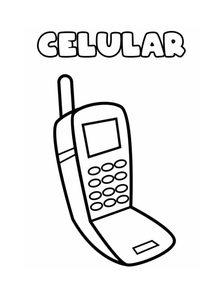 Desenhos de Celular para colorir