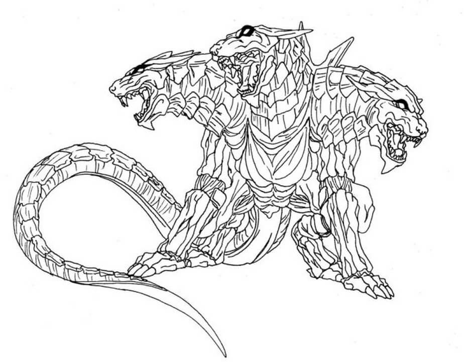 Desenho deCerberus Assustador 6 para colorir