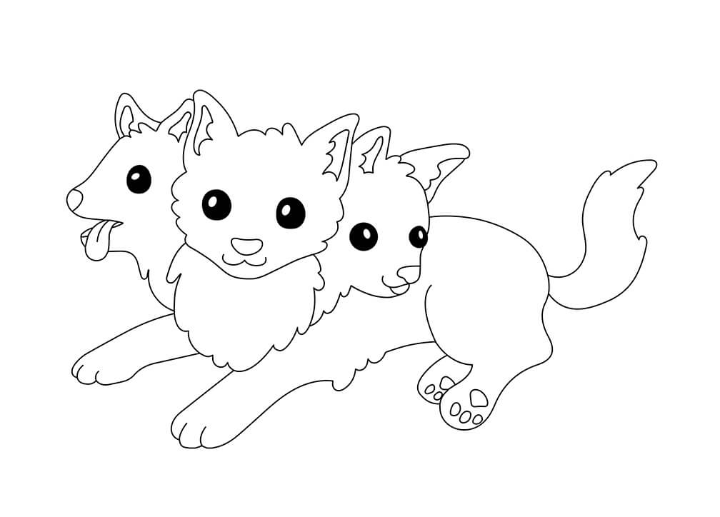 Desenho deCerberus Engraçado para colorir