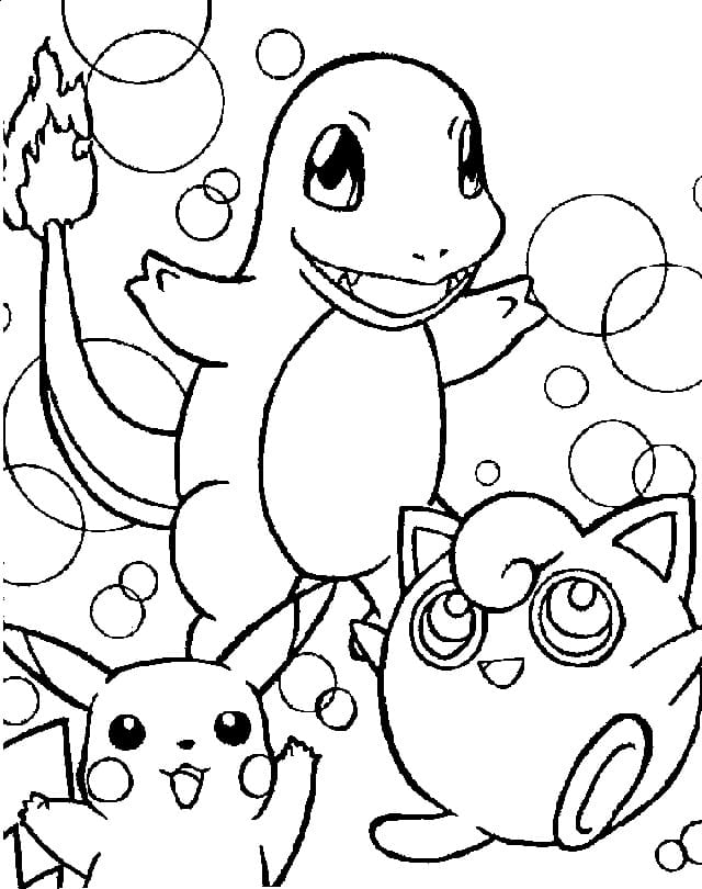 Desenhos de Pokemon para colorir