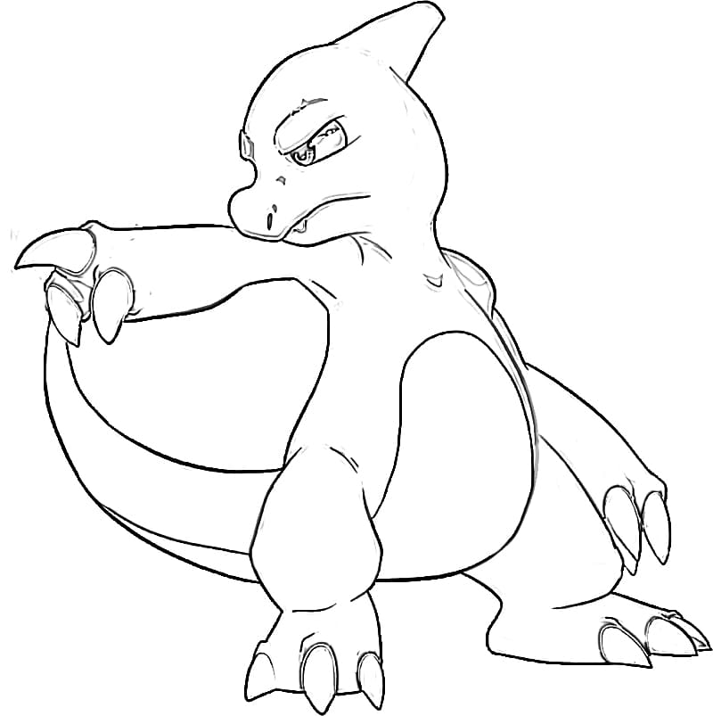 Desenho deCharmeleon Pokemon 8 para colorir