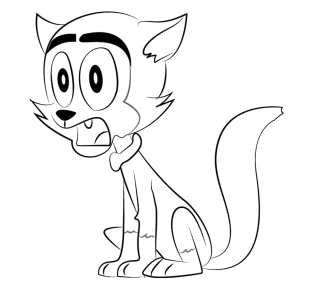 Desenho deChester o Gato para colorir