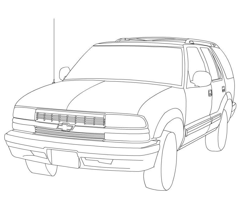 Desenho deChevrolet Blazer para colorir