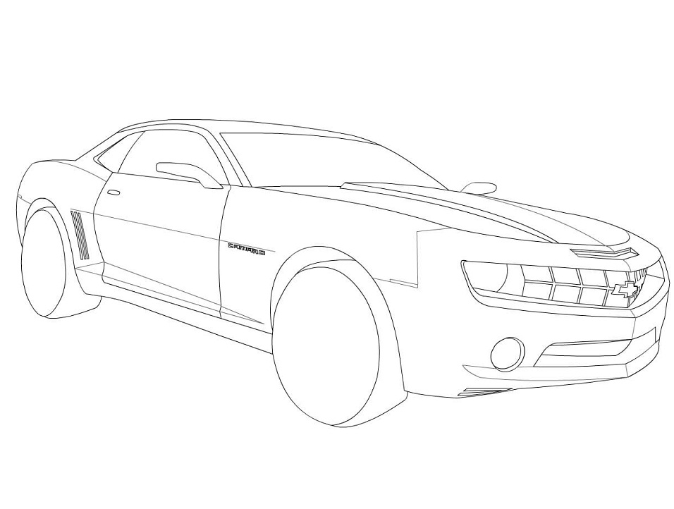 Desenho deChevrolet Camaro para colorir