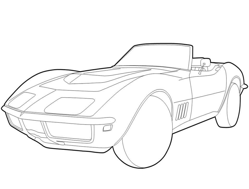 Desenho deChevrolet Corvette para colorir