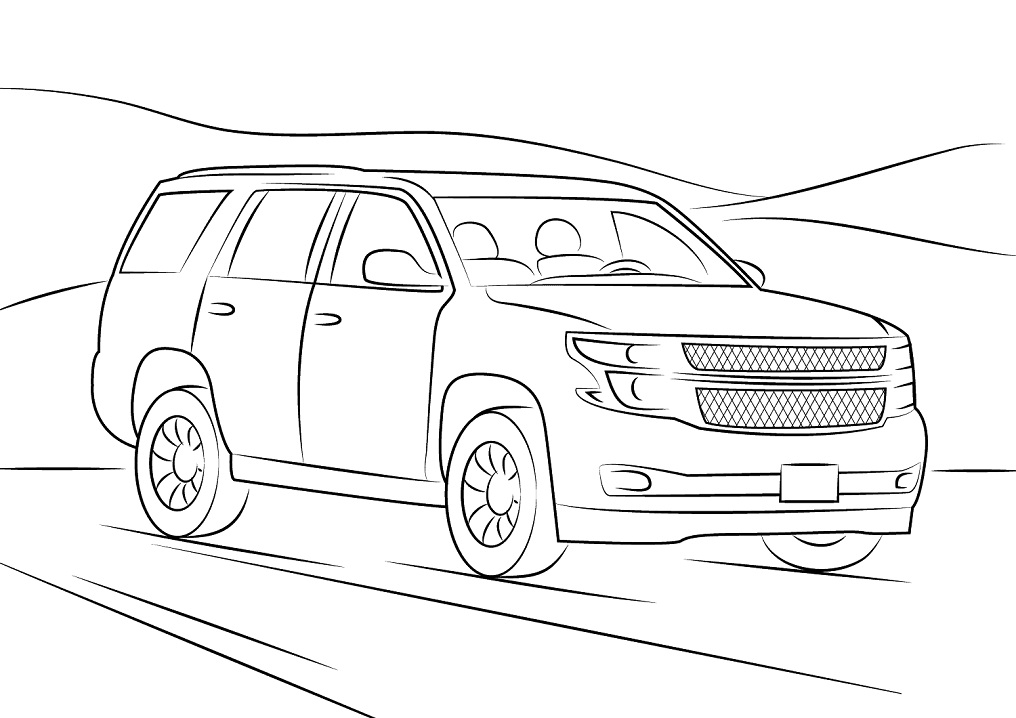 Desenho deChevrolet Tahoe para colorir