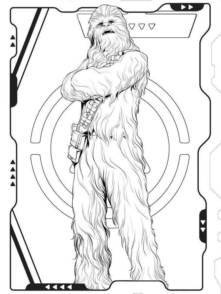 Desenho deChewbacca 2 para colorir