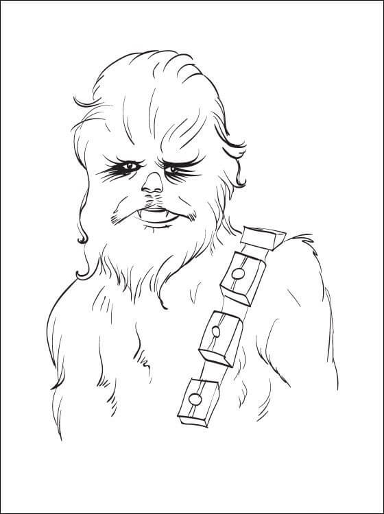 Desenho deChewbacca Engraçado 2 para colorir