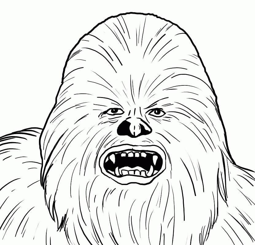 Desenho deChewbacca Zangado 2 para colorir