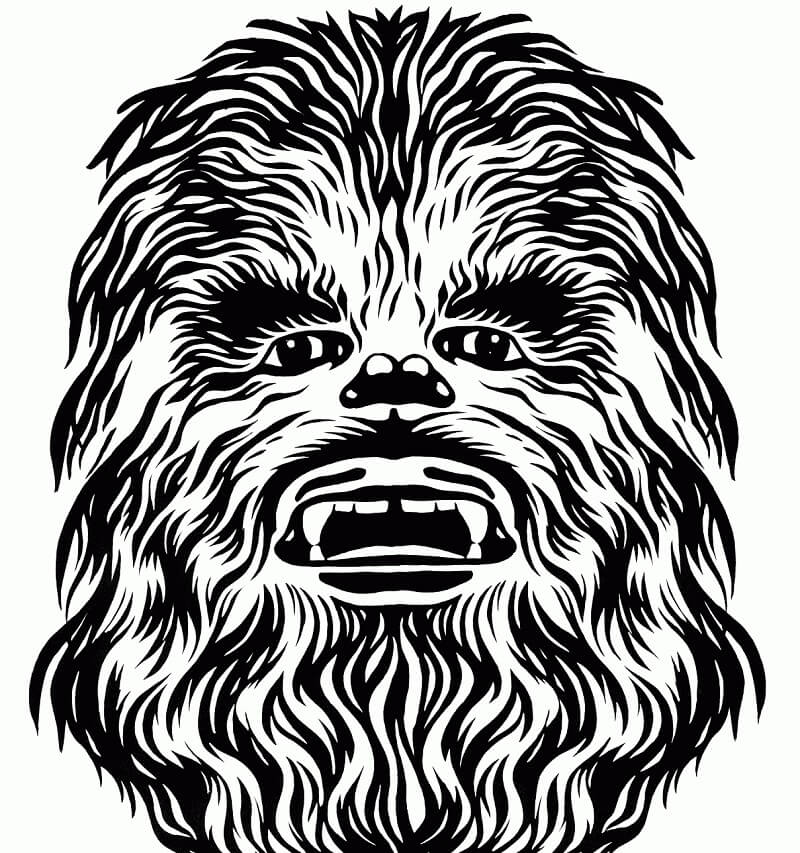 Desenho deChewbacca Zangado 3 para colorir